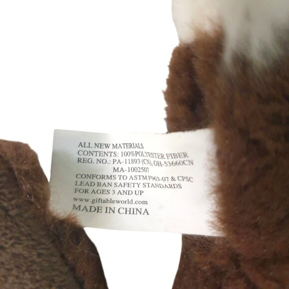 Giftable World American Bald Eagle 12.5" Plush Soft Brown White Wild Birds Toy - Picture 8 of 8